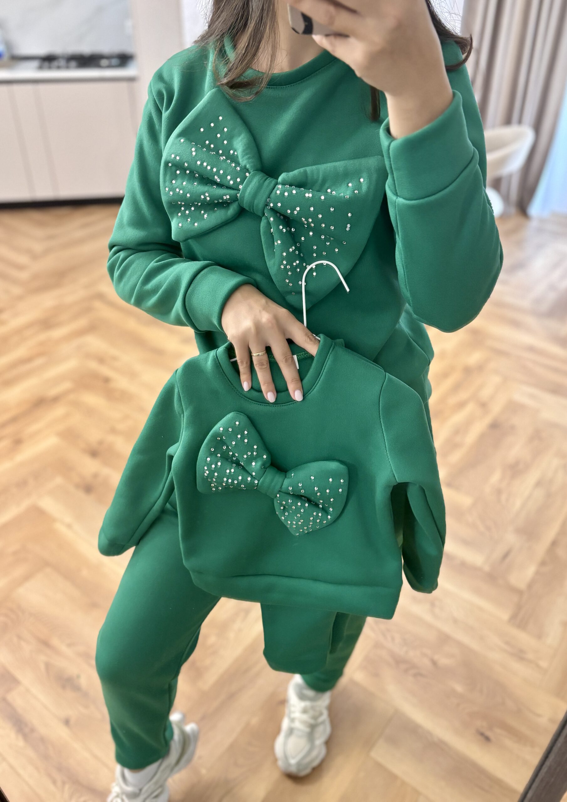Set treninguri mamă copil verde