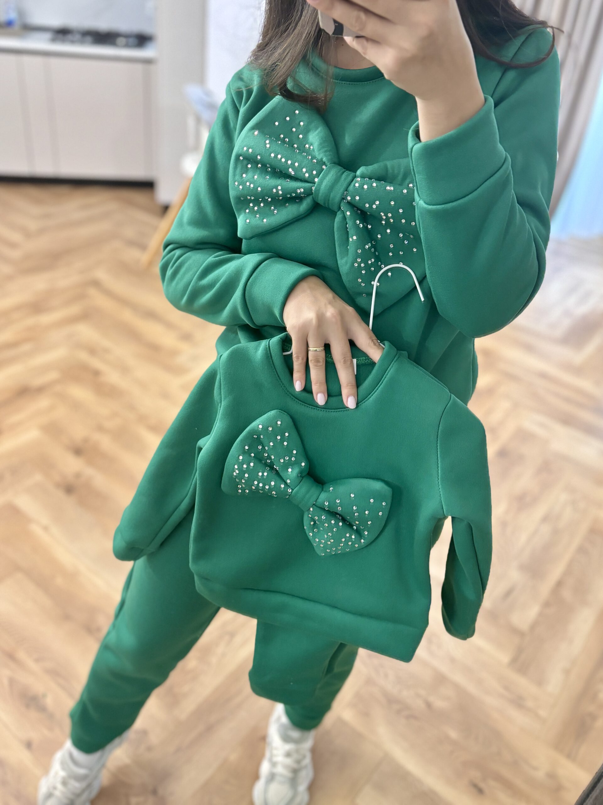 Set treninguri mamă copil verde - imagine 4