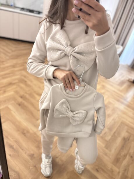 Set treninguri mamă copil bej