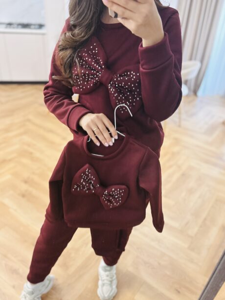 Set treninguri mamă copil vișiniu