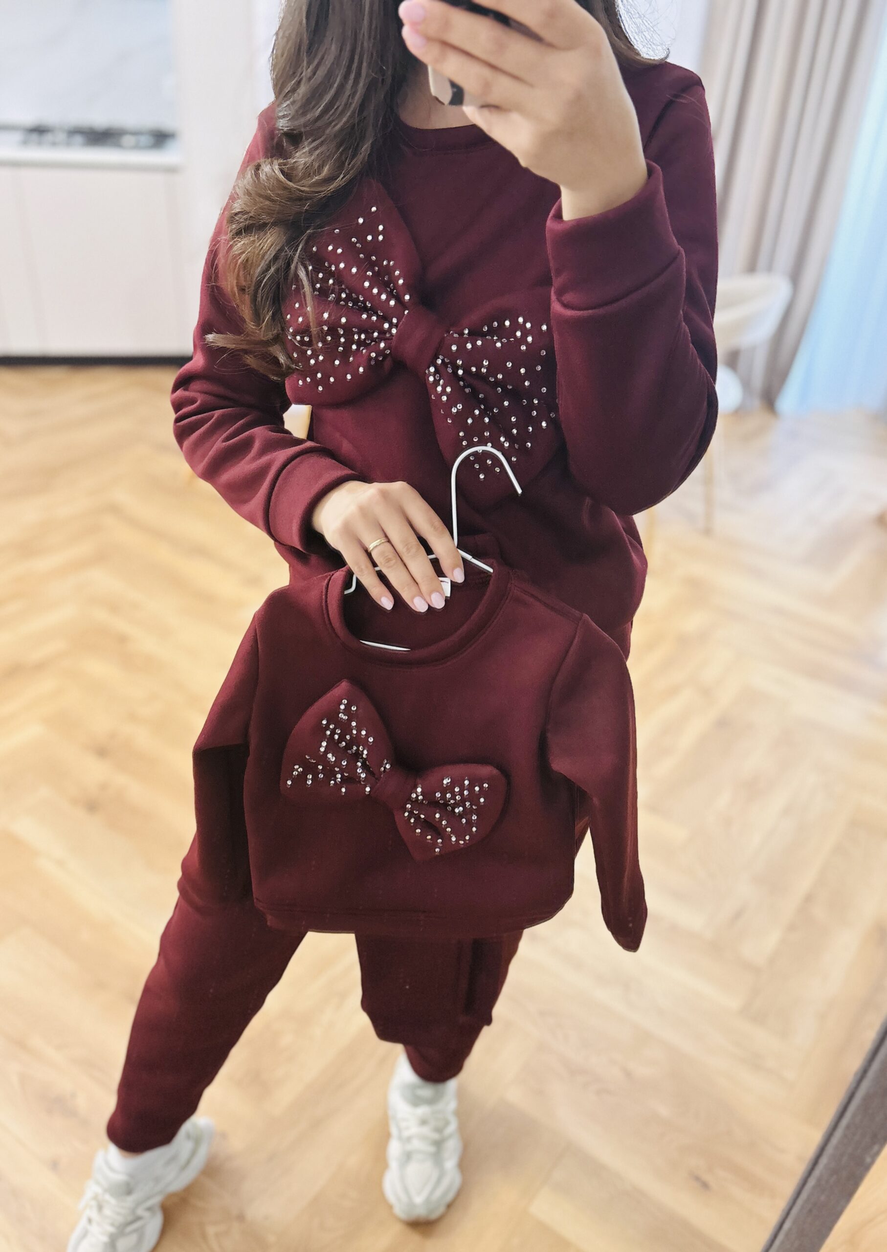 Set treninguri mamă copil vișiniu
