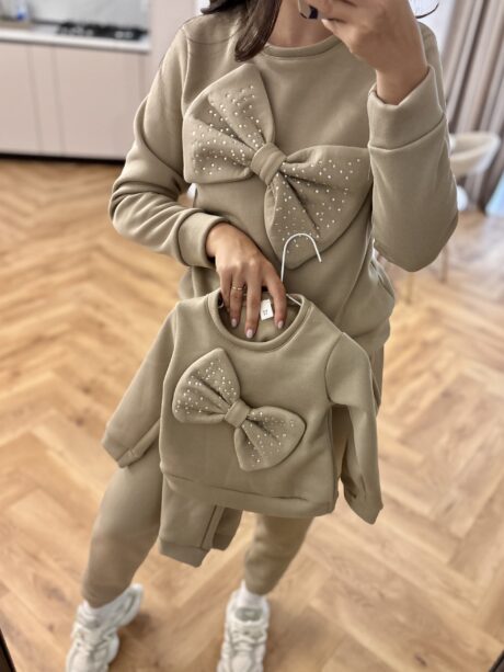 Set treninguri mamă copil cappucino